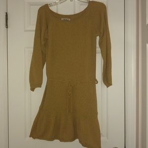 Mustard sweater dress